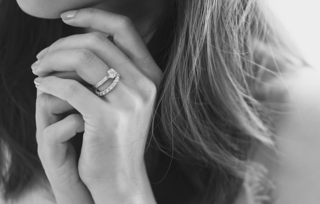 How to wear your engagement, wedding and eternity rings